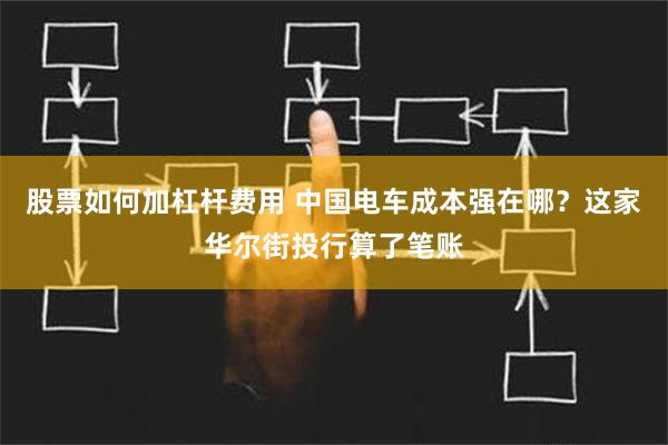 股票如何加杠杆费用 中国电车成本强在哪？这家华尔街投行算了笔账