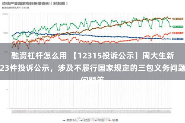 融资杠杆怎么用 【12315投诉公示】周大生新增23件投诉公示，涉及不履行国家规定的三包义务问题等