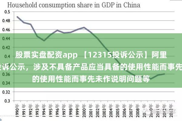 股票实盘配资app 【12315投诉公示】阿里健康新增11件投诉公示，涉及不具备产品应当具备的使用性能而事先未作说明问题等